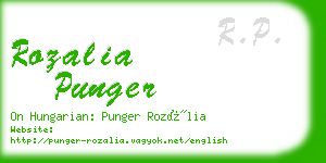 rozalia punger business card